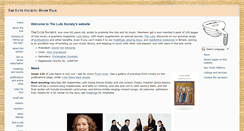 Desktop Screenshot of lutesociety.org