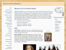 Tablet Screenshot of lutesociety.org
